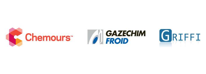 Chemous, Gazechim Froid, and Griffi logos