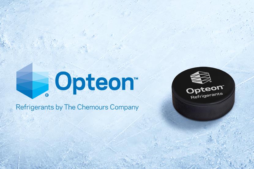 Opteon puck on ice